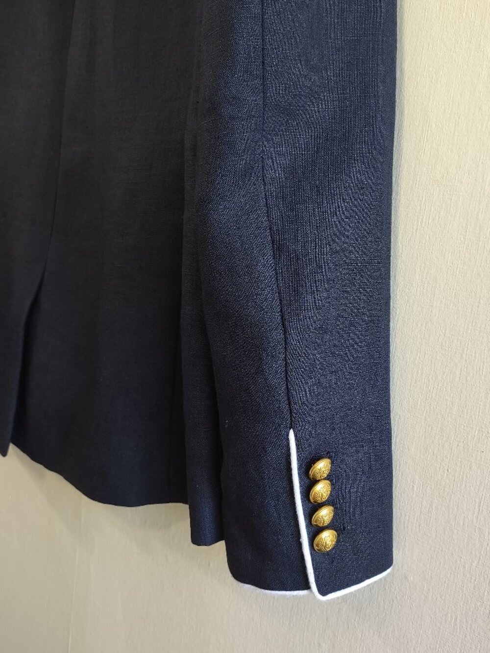 J Crew Rhodes Linen Blazer Size 2 Capsule Nautical Preppy Office Country Club - Picture 8 of 13